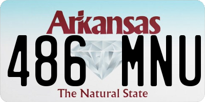 AR license plate 486MNU