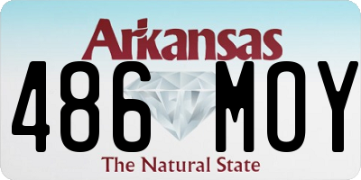 AR license plate 486MOY