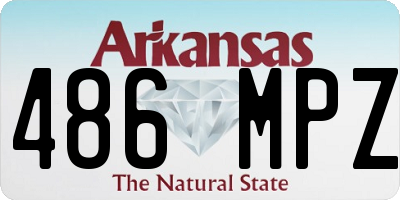 AR license plate 486MPZ