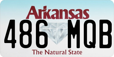 AR license plate 486MQB