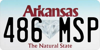 AR license plate 486MSP