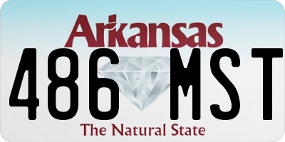 AR license plate 486MST