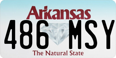 AR license plate 486MSY