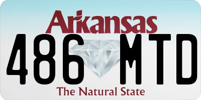 AR license plate 486MTD