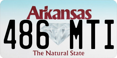 AR license plate 486MTI