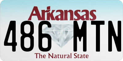 AR license plate 486MTN