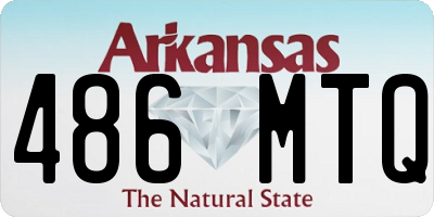 AR license plate 486MTQ