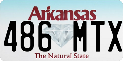 AR license plate 486MTX