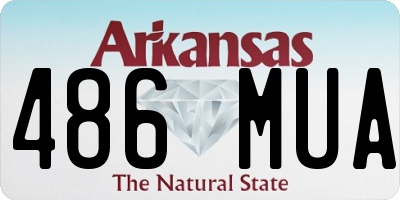 AR license plate 486MUA