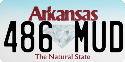 AR license plate 486MUD