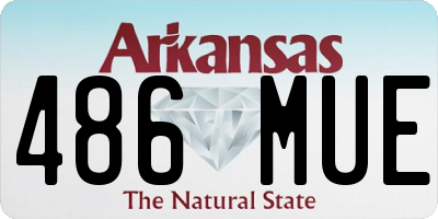 AR license plate 486MUE