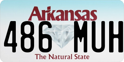 AR license plate 486MUH