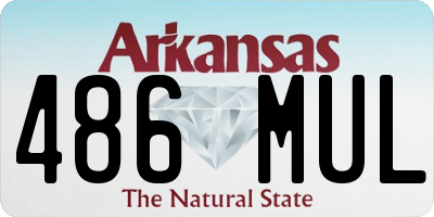 AR license plate 486MUL