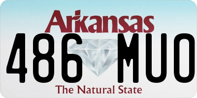 AR license plate 486MUO