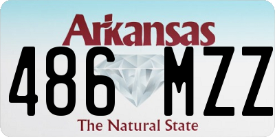 AR license plate 486MZZ