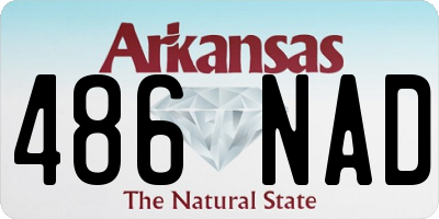 AR license plate 486NAD