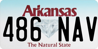AR license plate 486NAV