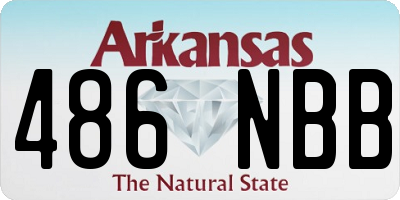 AR license plate 486NBB