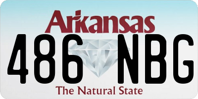 AR license plate 486NBG