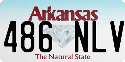 AR license plate 486NLV