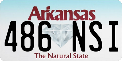AR license plate 486NSI