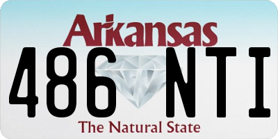 AR license plate 486NTI