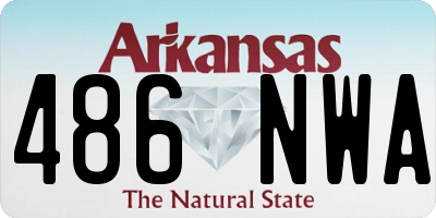 AR license plate 486NWA