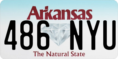 AR license plate 486NYU
