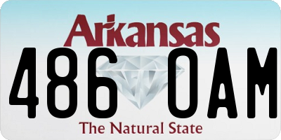 AR license plate 486OAM