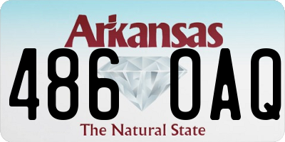 AR license plate 486OAQ