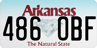 AR license plate 486OBF