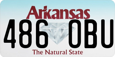 AR license plate 486OBU