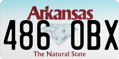 AR license plate 486OBX
