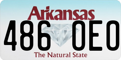 AR license plate 486OEO
