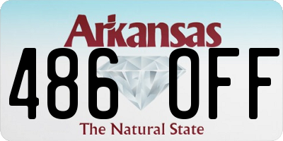AR license plate 486OFF