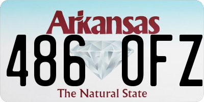 AR license plate 486OFZ