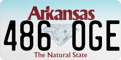 AR license plate 486OGE