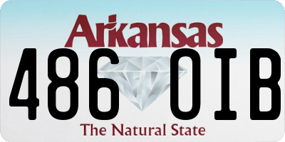 AR license plate 486OIB