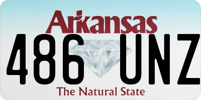AR license plate 486UNZ