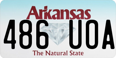 AR license plate 486UOA