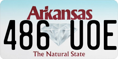 AR license plate 486UOE