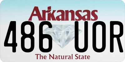 AR license plate 486UOR