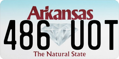 AR license plate 486UOT