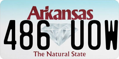 AR license plate 486UOW