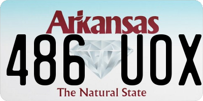 AR license plate 486UOX
