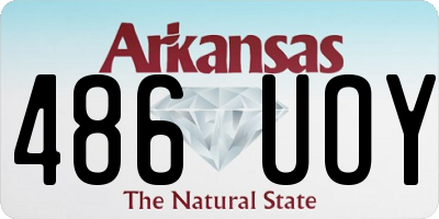 AR license plate 486UOY