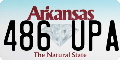 AR license plate 486UPA