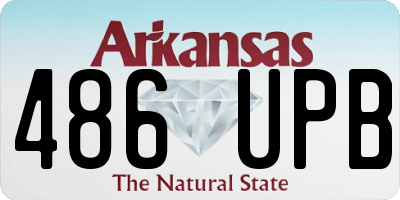 AR license plate 486UPB