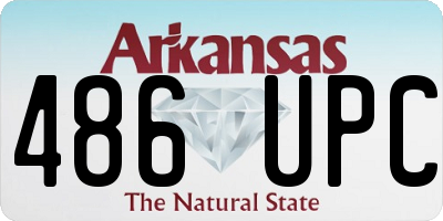 AR license plate 486UPC