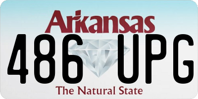 AR license plate 486UPG